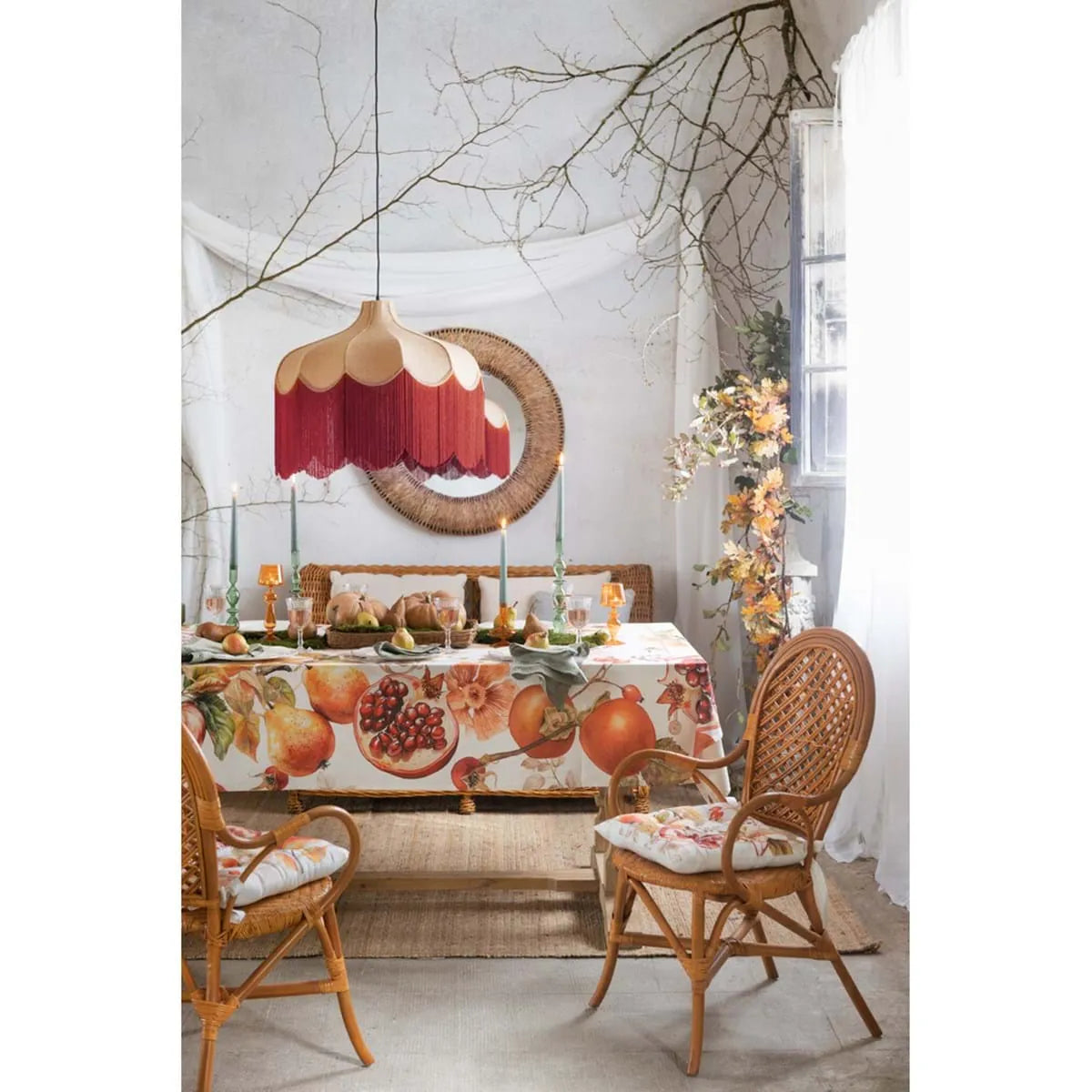 Blanc MariClò Set 3 Canovacci Assortiti in Cotone Persimmon Collection 50x70 cm.
