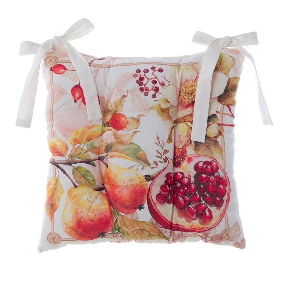 Blanc MariClò Cuscino per Sedia con Lacci Persimmon Collection 40x40 cm.