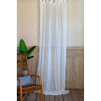 Blanc MariClò Tenda con Passanti in Poliestere Bianco 145x290 cm.