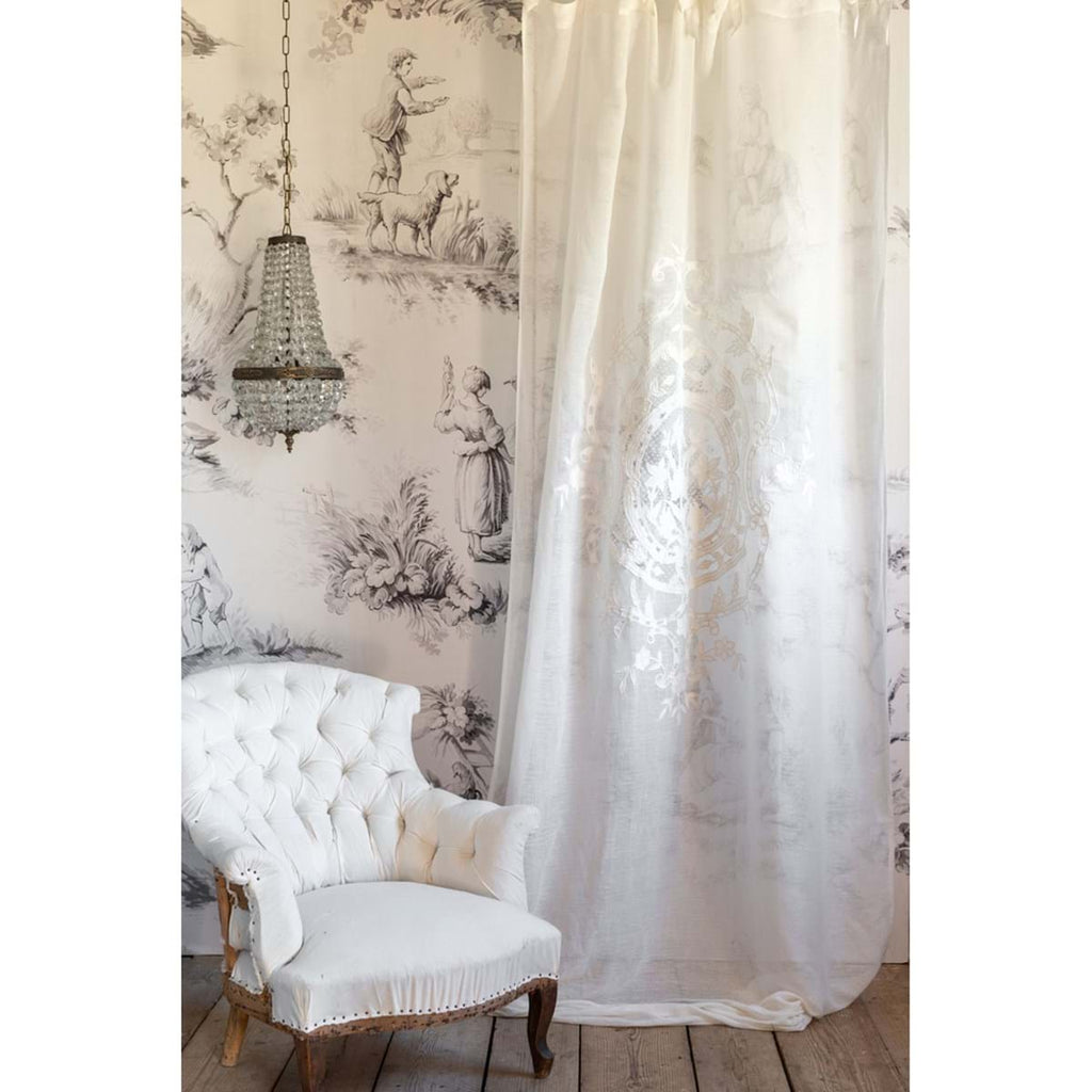 Tenda Dentelle Collection Blanc Mariclò 140x290 cm. Bianco Avorio