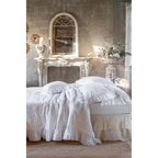 Blanc MariClò Parure Ricamata Dentelle Collection in Cotone Matrimoniale 240x260 cm. + 2 Federe 50x80 cm.