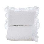 Blanc MariClò Parure Ricamata Dentelle Collection in Cotone Matrimoniale 240x260 cm. + 2 Federe 50x80 cm.