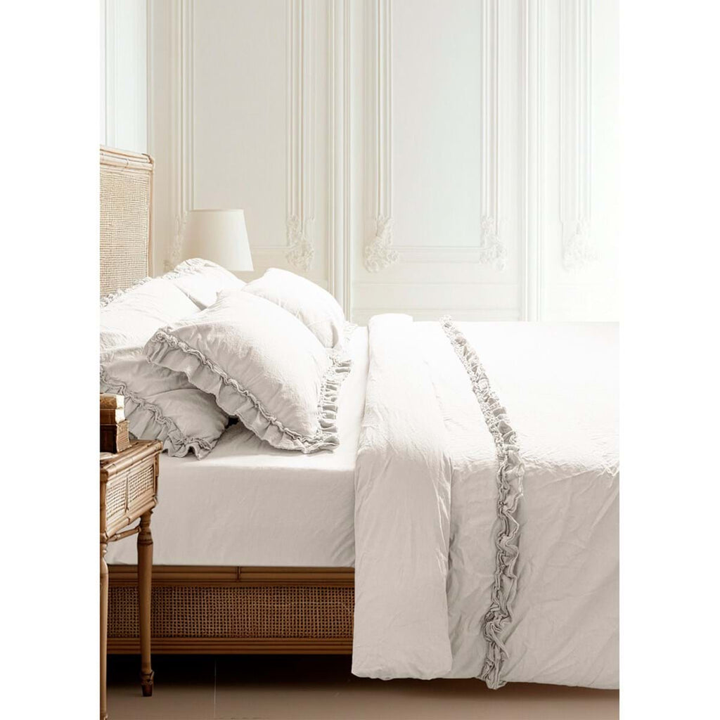 Blanc MariClò Parure Copripiumino Matrimoniale Voile Collection in 100% Cotone Panna 250x200 cm.