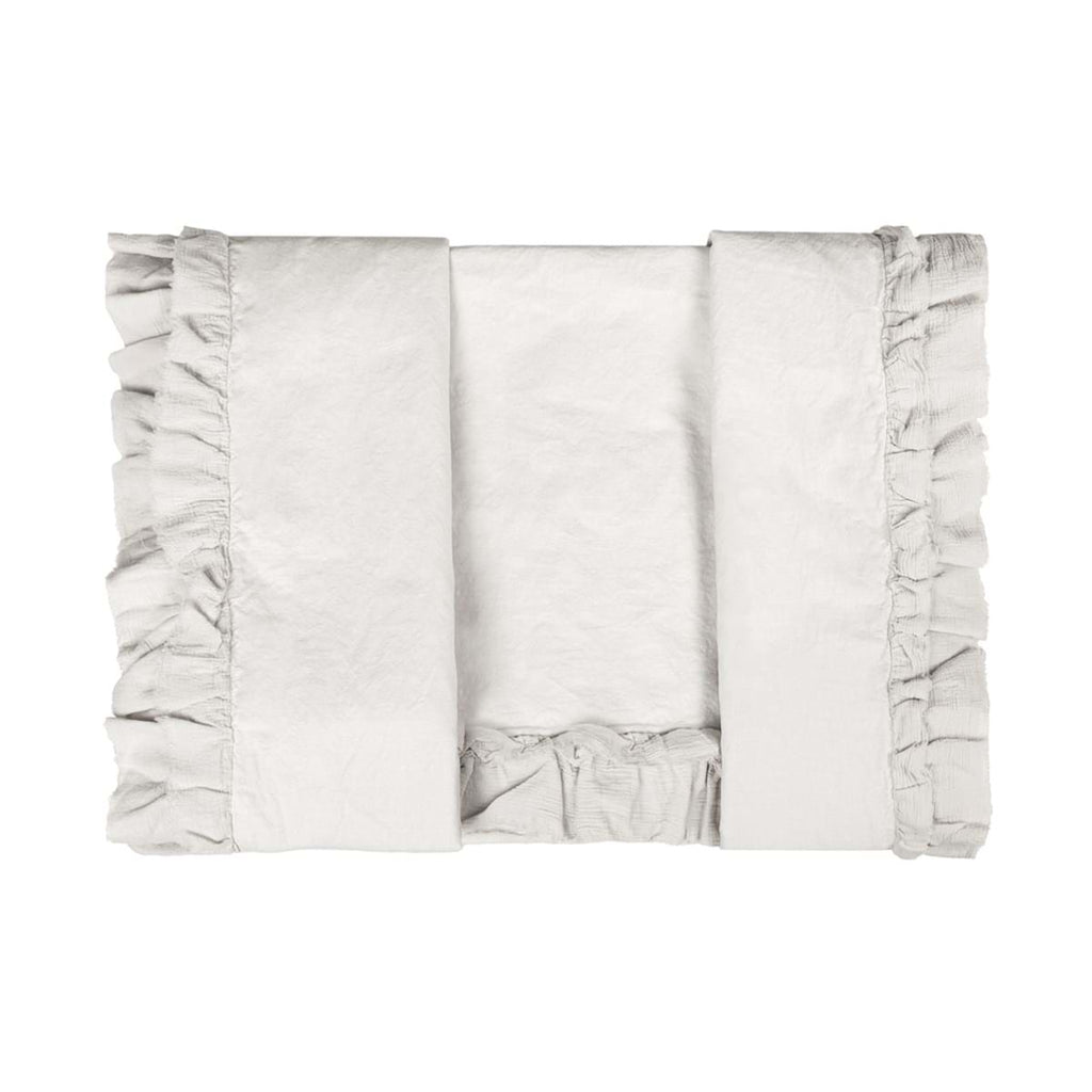 Blanc MariClò Parure Copripiumino Matrimoniale Voile Collection in 100% Cotone Panna 250x200 cm.
