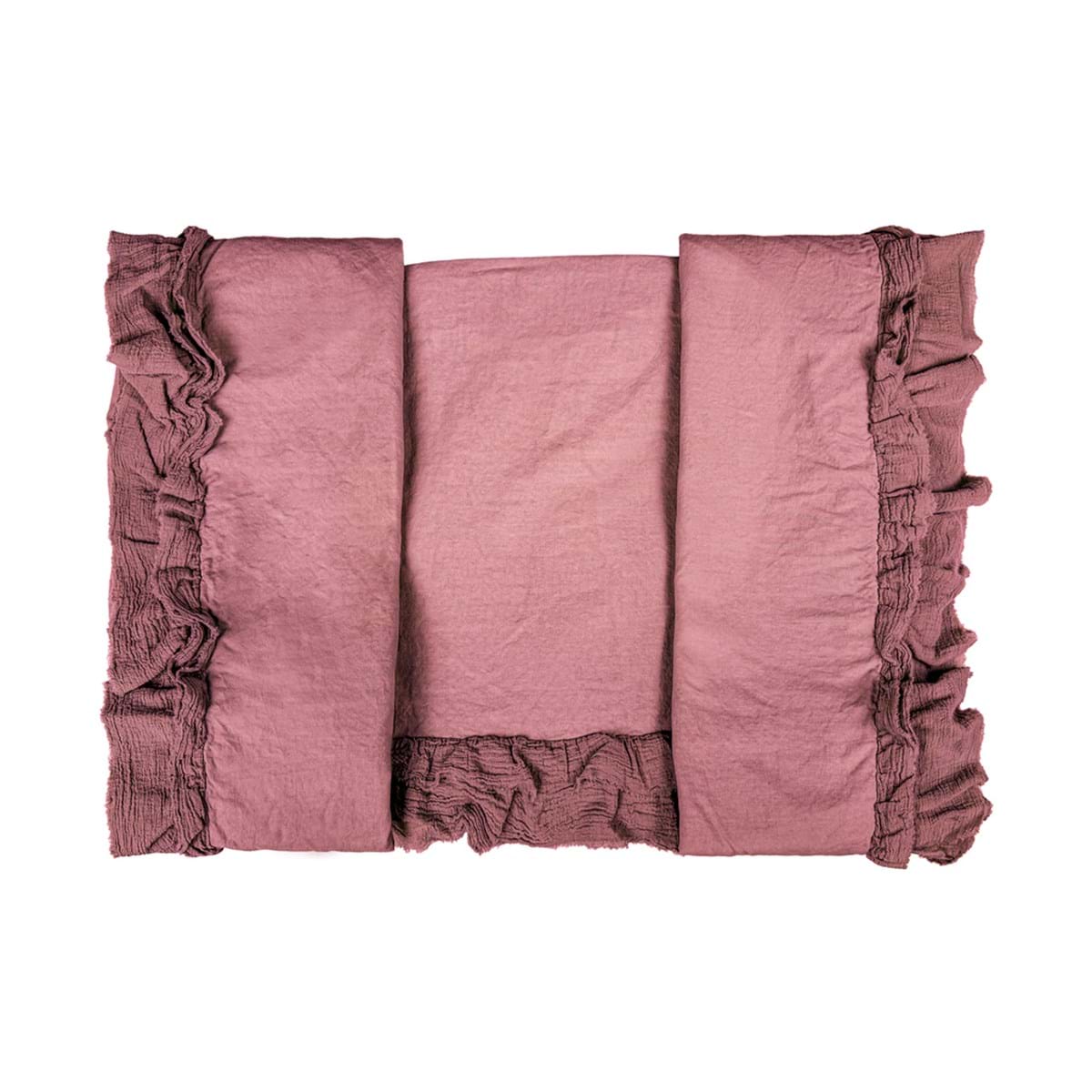 Blanc MariClò Parure Copripiumino Matrimoniale Voile Collection in 100% Cotone Rosa Antico 250x200 cm.
