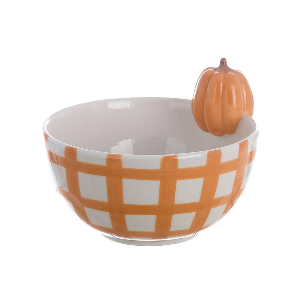 Blanc MariClò Ciotola Zucca Gourmandise d'Automne in Ceramica 14,20 x 13,20 x 10,30 cm.
