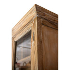 Blanc MariClò Mobile Vetrina con Base a Cassetti Vestigia Collection in Legno di Cedro 200x50x220 cm.
