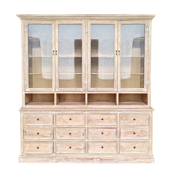 Mobile Vetrina con Base a Cassetti Vestigia Collection 200x50x220 cm.