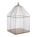 Blanc MariClò Casetta Portapiante a Gabbia in Metallo Memoriae Collection 51x51x86 cm.