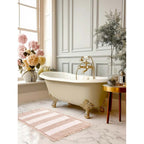 Blanc MariClò Tappeto a Righe con Gala Righe d'Aria Collection Rosa 50x110 cm.