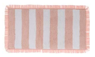 Blanc MariClò Tappeto a Righe con Gala Righe d'Aria Collection Rosa 50x110 cm.