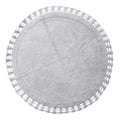 Tappeto con Crochet Bagno Chiaro Collection 80x80 cm. Grigio Chiaro