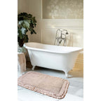 Blanc MariClò Tappeto con Doppia Gala Bagno Chiaro Collection 50x130 cm. Rosa
