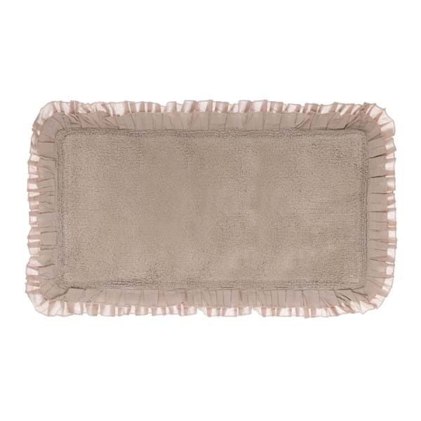 tappeto con Doppia Gala Bagno Chiaro Collection 60x120 cm. Tortora
