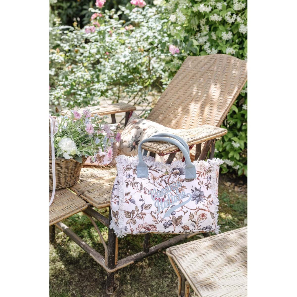 Borsa Ricamata Vacanze Italiane Mocha Mousse Collection 35x25x14 cm.