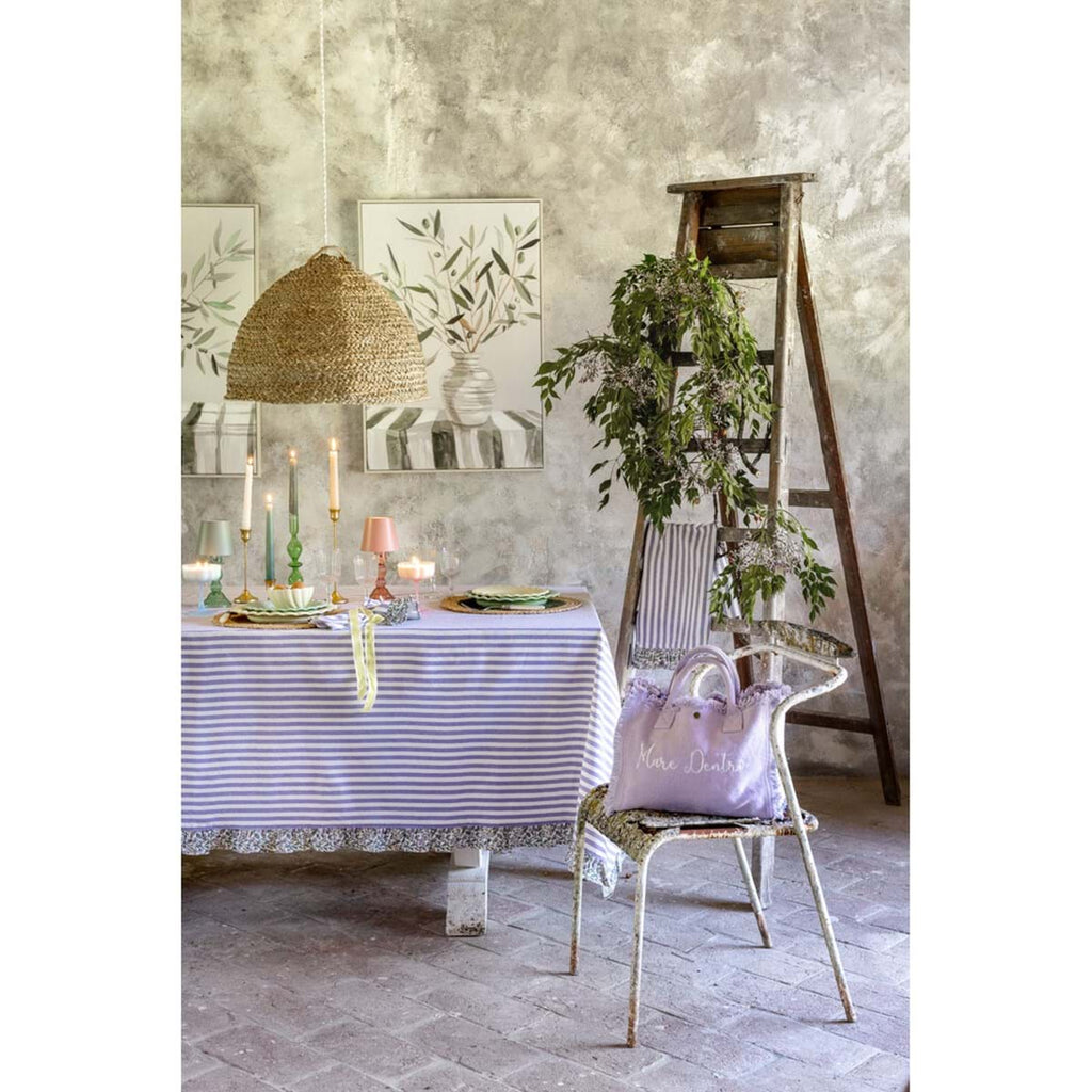 Blanc MariClò Tovaglia Linda Collection in Cotone Vichy Glicine 160x230 cm.