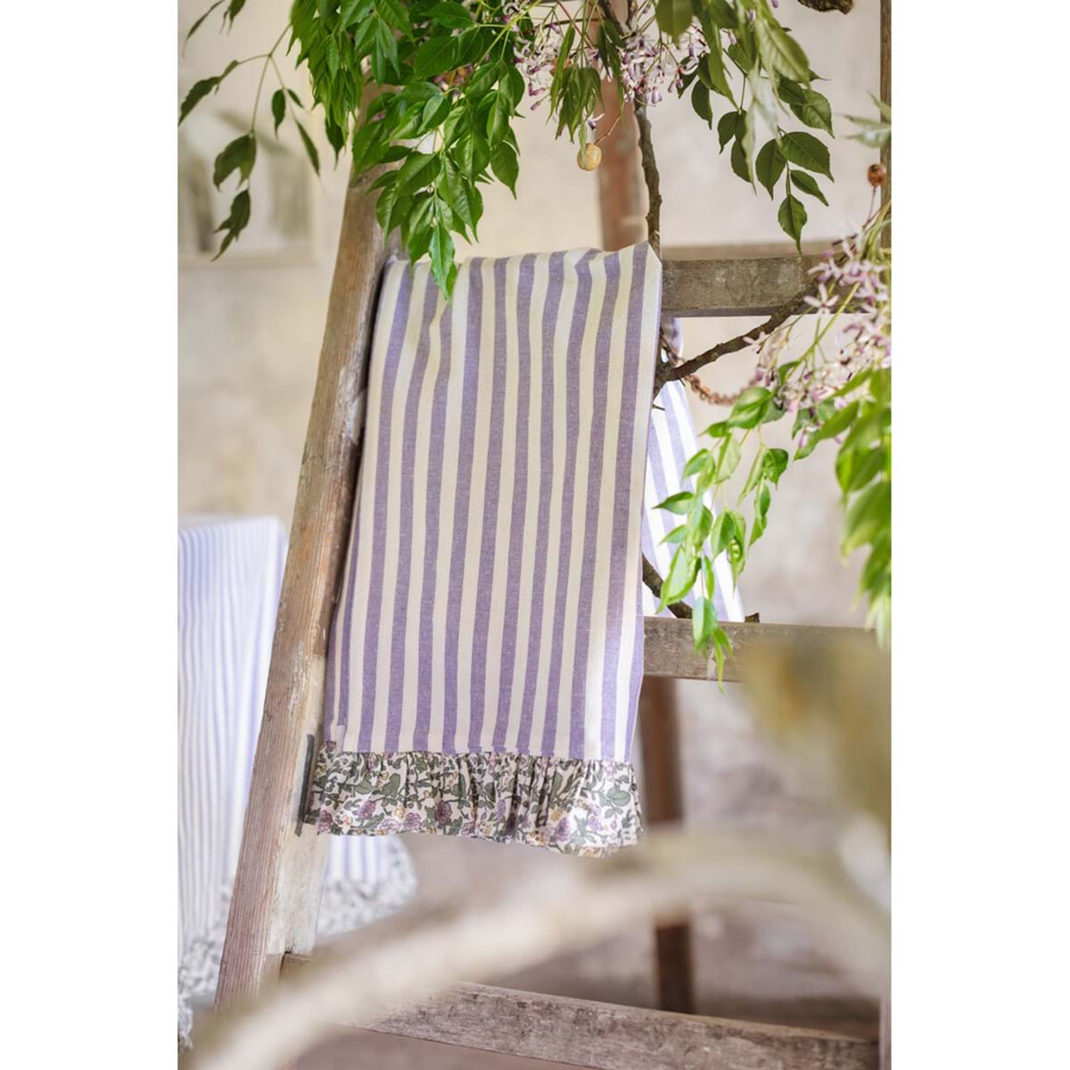 Blanc MariClò Canovaccio Linda Collection in Cotone Vichy Blu 50x70 cm.
