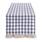 Blanc MariClò Runner Linda Collection in Cotone Vichy 45x150 cm.