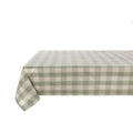 Blanc MariClò Tovaglia Rami d'Amore Collection in Cotone Vichy Verde 140x180 cm.
