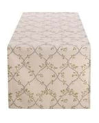 Blanc MariClò Runner Rami d'Amore Collection in Cotone 45x140 cm.