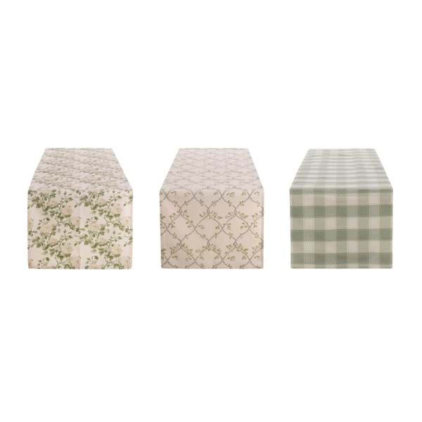 Blanc MariClò Runner Rami d'Amore Collection in Cotone 45x140 cm.