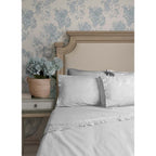 Blanc MariClò Completo Lenzuola 1 Piazza e Mezza con Gala Sogno Collection in 100% Cotone Bianco 200x290 cm.