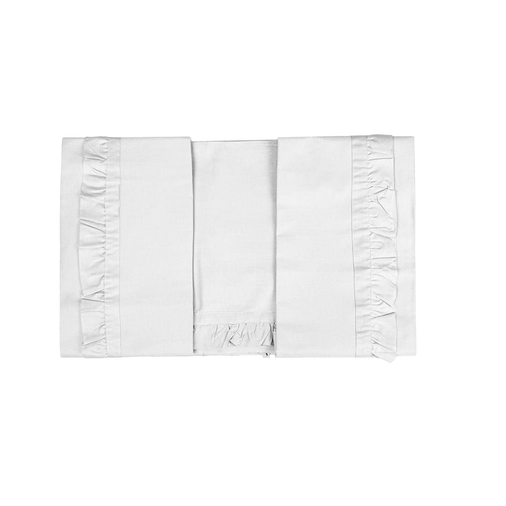 Blanc MariClò Completo Lenzuola 1 Piazza e Mezza con Gala Sogno Collection in 100% Cotone Bianco 200x290 cm.