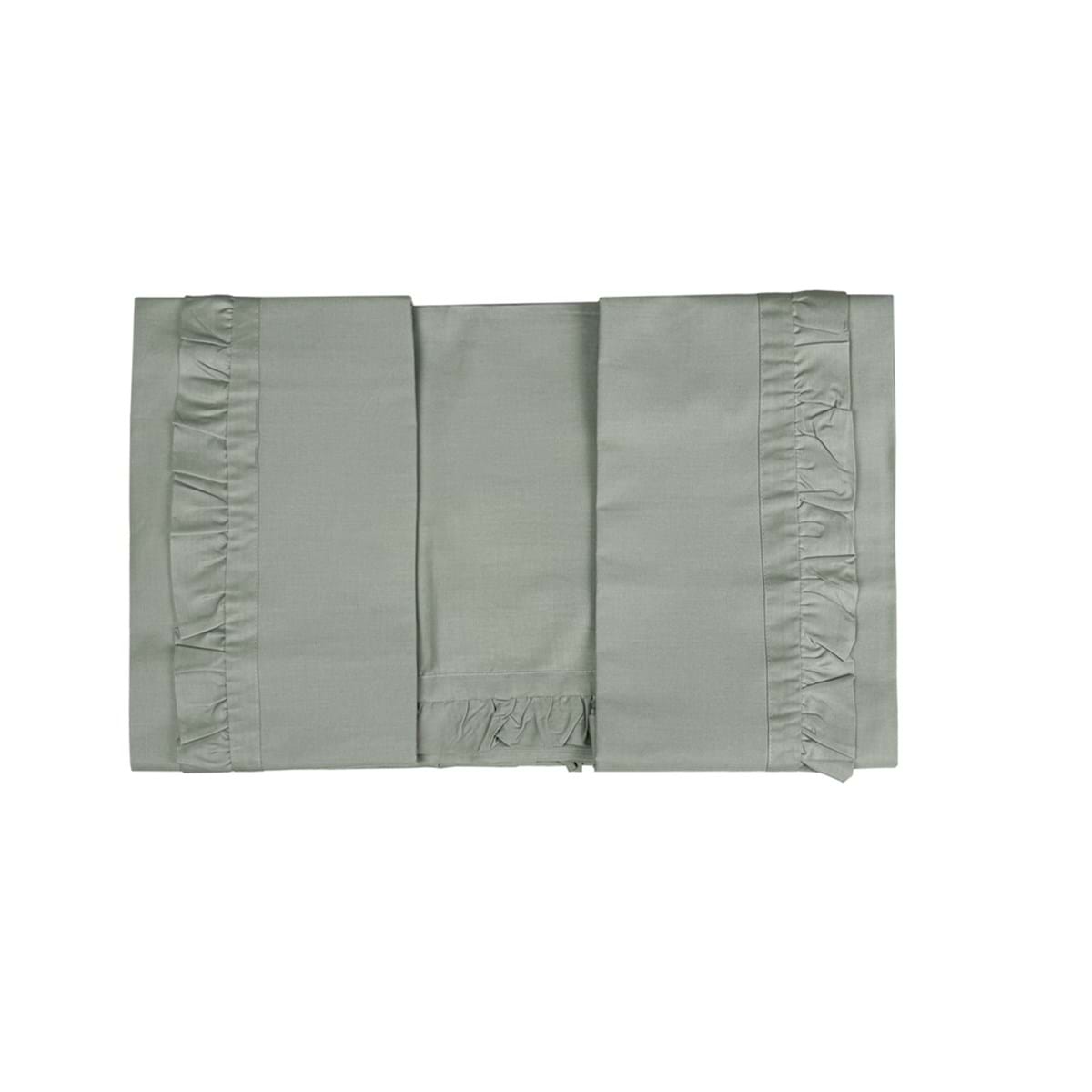 Blanc MariClò Completo Lenzuola 1 Piazza e Mezza con Gala Sogno Collection in 100% Cotone Verde Salvia 200x290 cm.