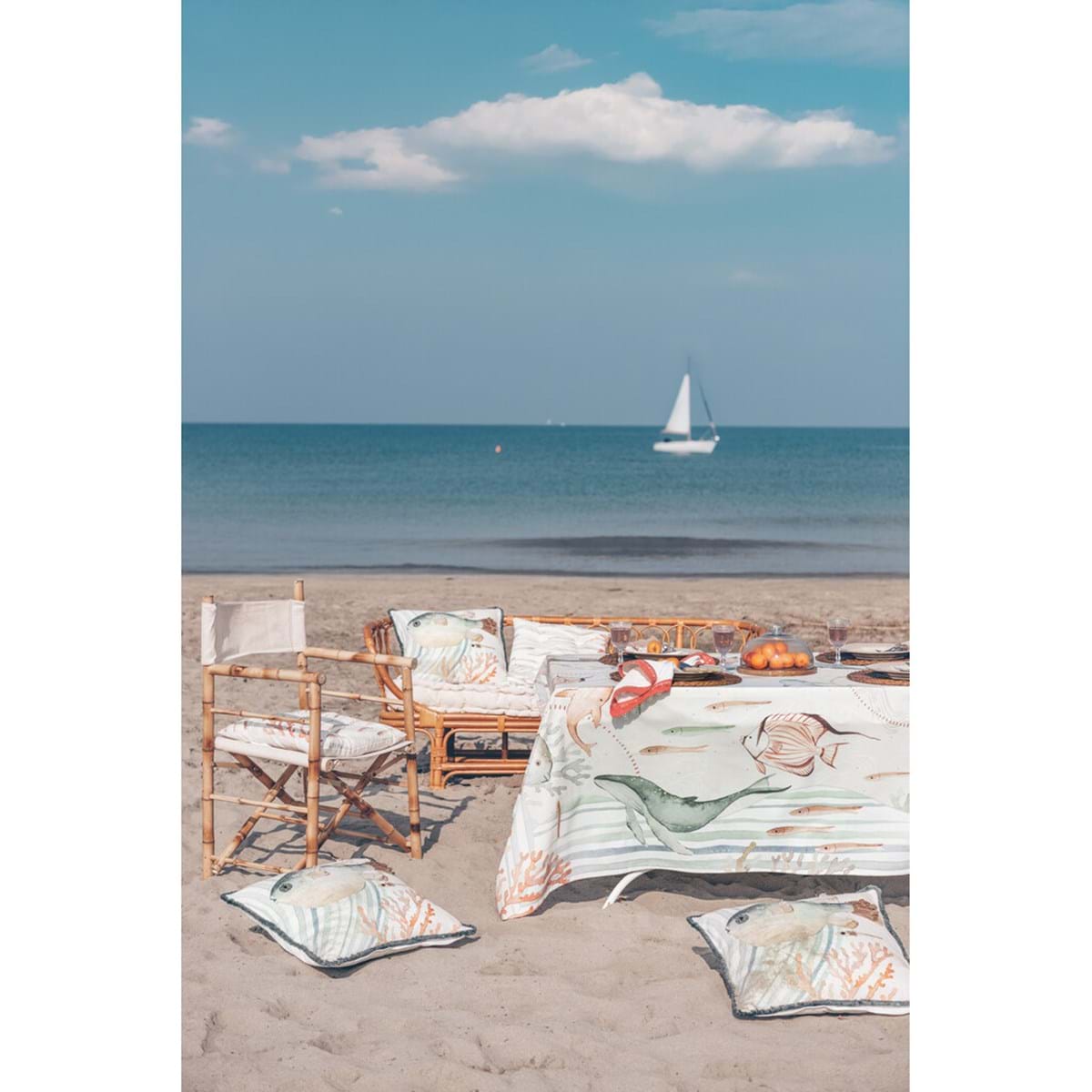 Cuscino Polifilled Riviera Collection 40x40 cm.