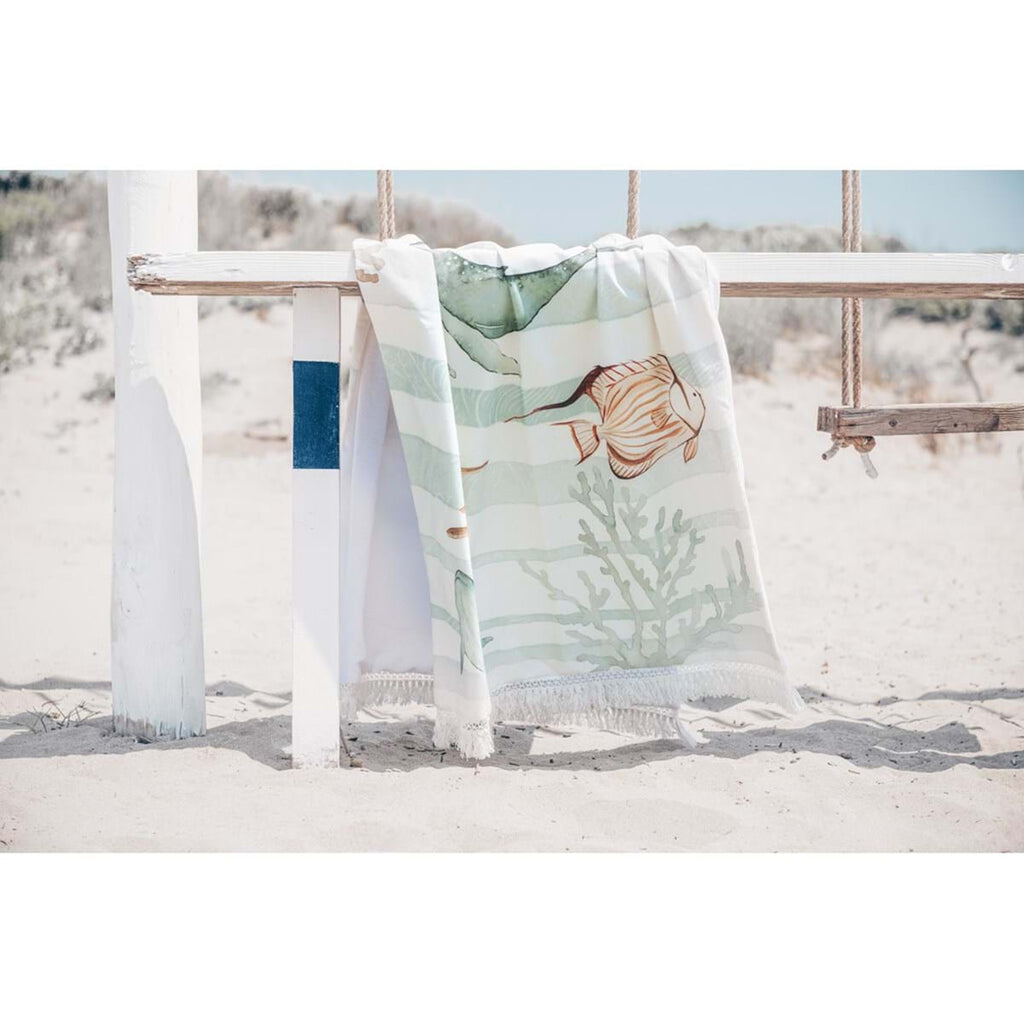 Set Telo Mare + Shopper Riviera Collection 85x180 cm.