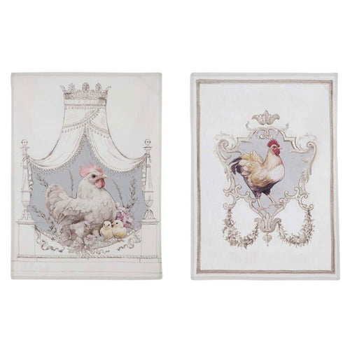 Blanc MariClò Cestino Coco' Collection in Cotone con 2 Canovacci 50x70 cm.