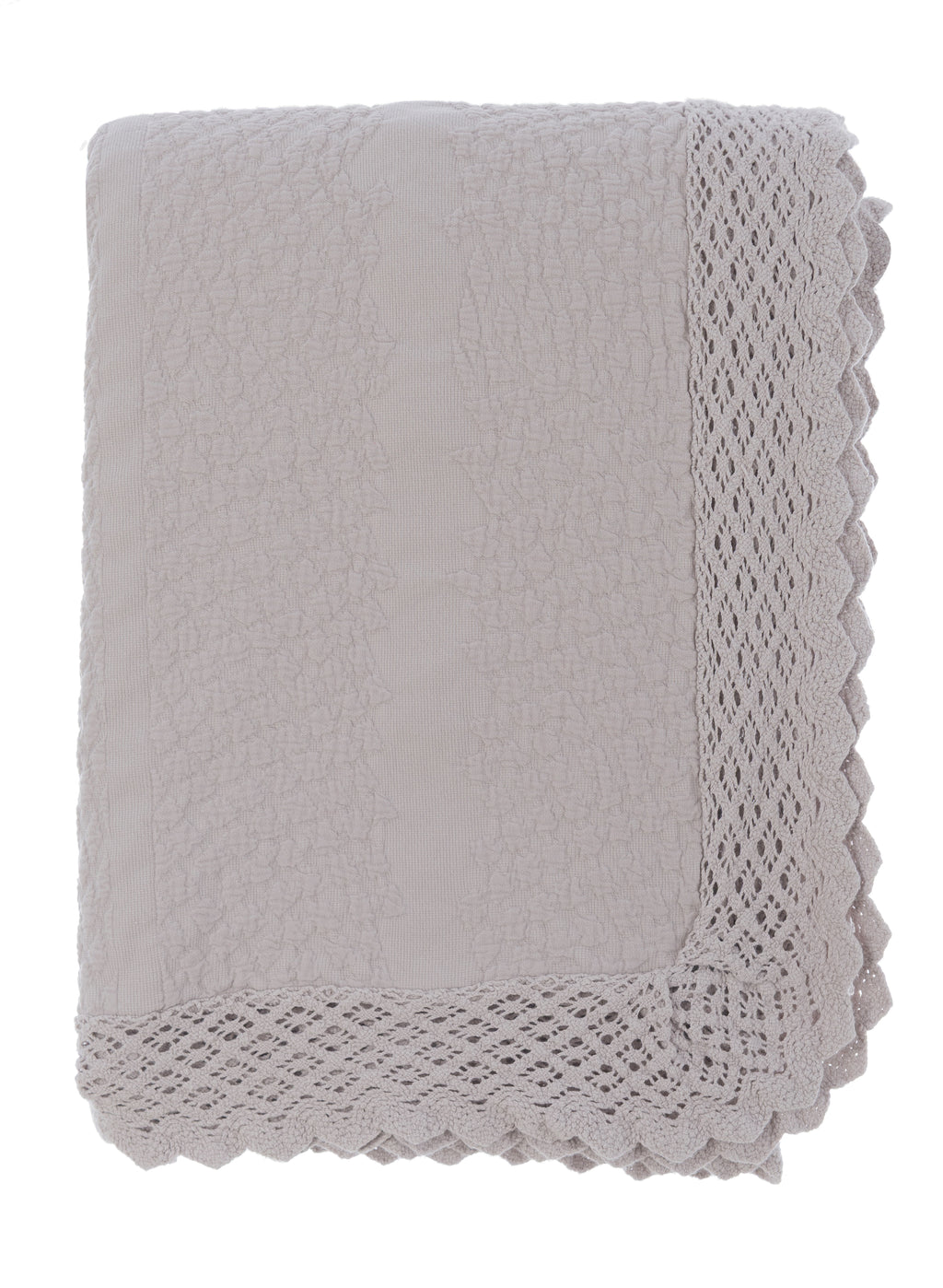 Copriletto Matrimoniale con Pizzo Palazzo Collection 250x260 cm.