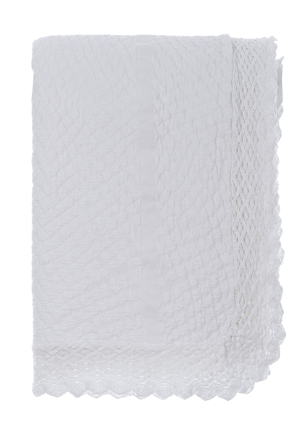Copriletto Matrimoniale con Pizzo Palazzo Collection 250x260 cm.