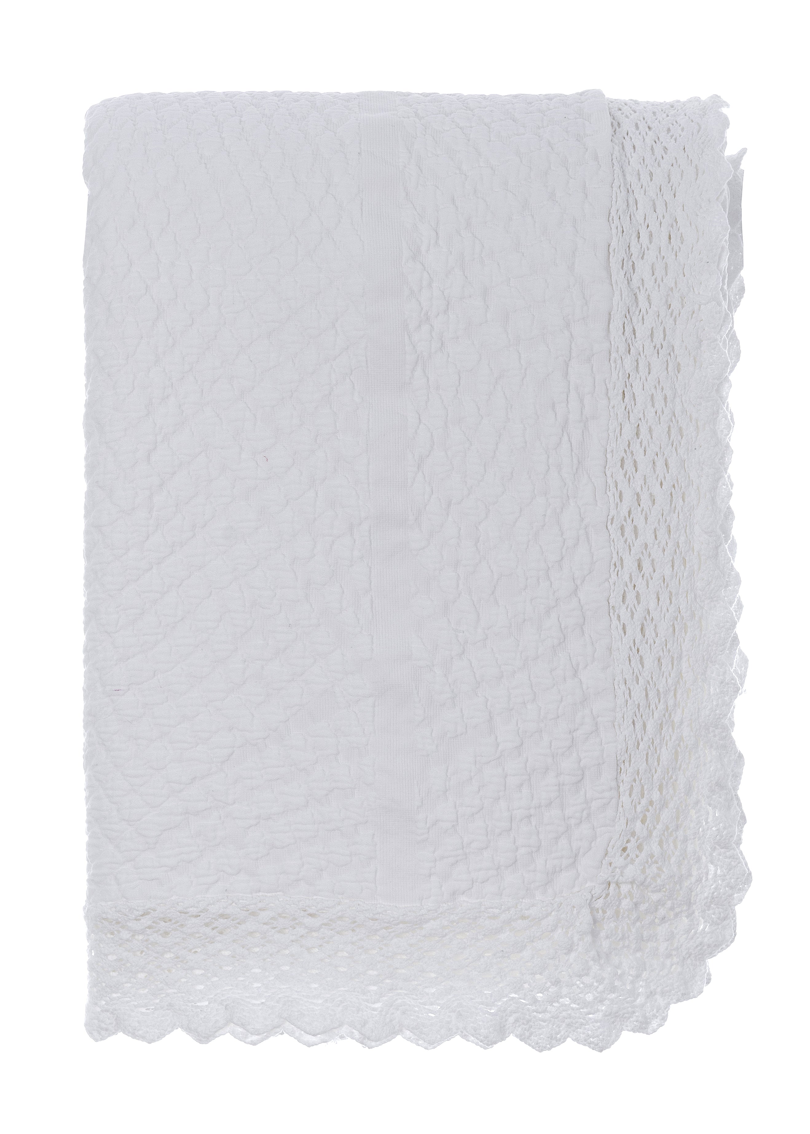 Copriletto Matrimoniale con Pizzo Palazzo Collection 250x260 cm.