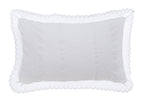 Copriguanciale con Pizzo Palazzo Collection 50x80 cm. Bianco