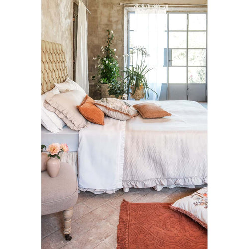 Blanc MariClò Cuscino con Frange Orangerie Collection Caffè 30x50 cm.
