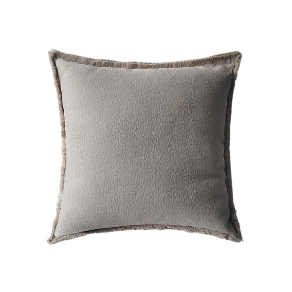 Cuscino con Frange Orangerie Collection 50x50 cm. Naturale