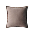 Cuscino con Frange Orangerie Collection 50x50 cm. Tortora