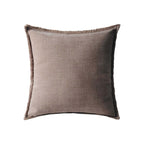 Cuscino con Frange Orangerie Collection 50x50 cm. Tortora
