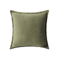 Cuscino con Frange Orangerie Collection 50x50 cm. Verde Salvia