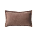 Cuscino con Frange Orangerie Collection 30x50 cm. Caffè