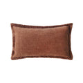 Cuscino con Frange Orangerie Collection 30x50 cm. Ruggine