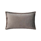 Cuscino con Frange Orangerie Collection 30x50 cm. Tortora