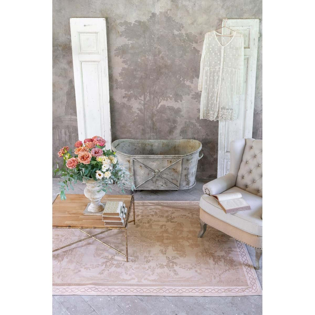 Blanc MariClò Tappeto Sussurro Collection in Poliestere e Cotone Rosa 154x211 cm.