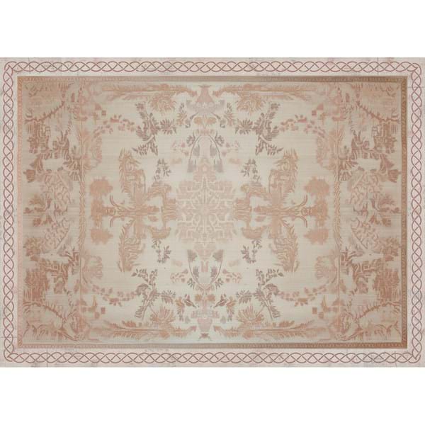 Blanc MariClò Tappeto Sussurro Collection in Poliestere e Cotone Rosa 154x211 cm.