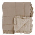 Blanc MariClò Trapunta Bicolore con Gale Gala Prestige Collection in Microfiber Beige 260x260 cm.