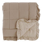 Blanc MariClò Trapunta Bicolore con Gale Gala Prestige Collection in Microfiber Beige 260x260 cm.