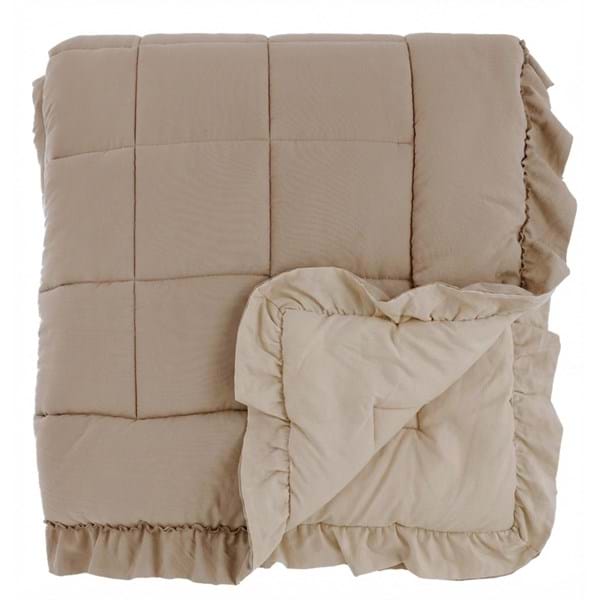Blanc MariClò Trapunta Bicolore con Gale Gala Prestige Collection in Microfiber Beige 260x260 cm.