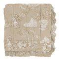 Blanc MariClò Trapunta Matrimoniale con Gala Toile du Borgo Collection in Microfibra Beige 260x260 cm.