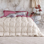 Blanc MariClò Trapunta Matrimoniale Diamante Collection in Poliestere Beige Avorio 260x260 cm.